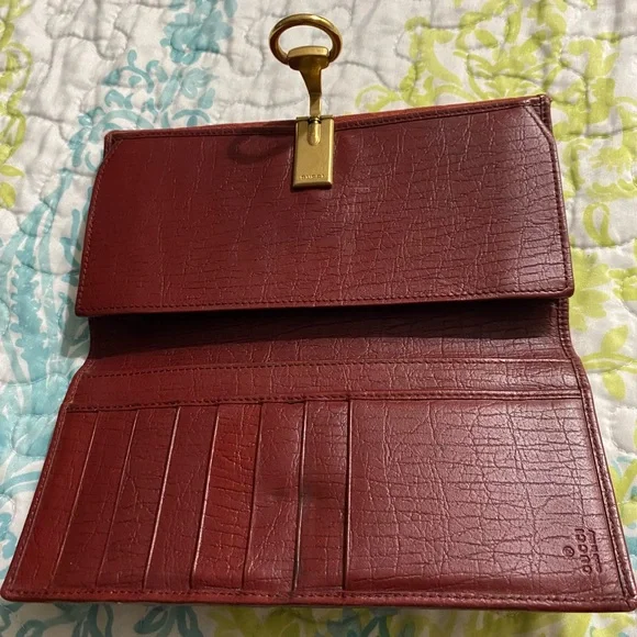 Gucci GG Horsebit Wallet Long Red - Picture 10 of 16